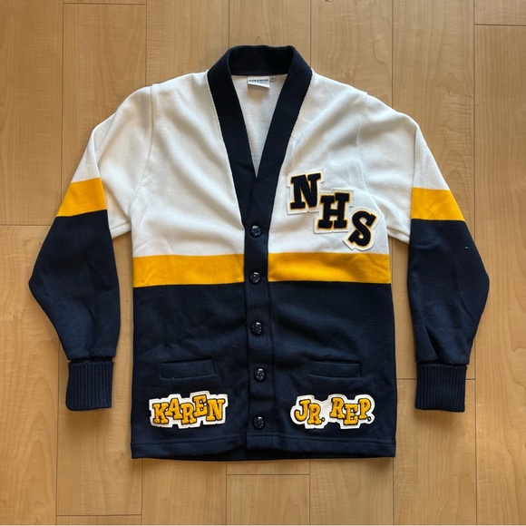 American Vintage Sweaters - Vintage Varsity cardigan made in USA